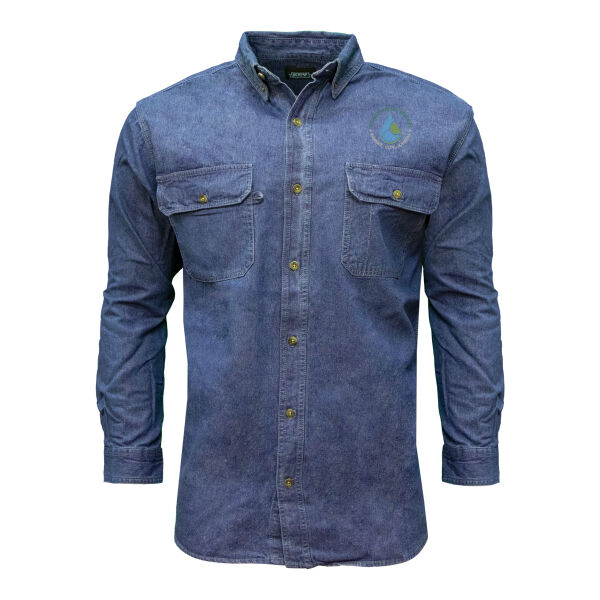 Premium Long Sleeve Denim Shirt Thumbnail